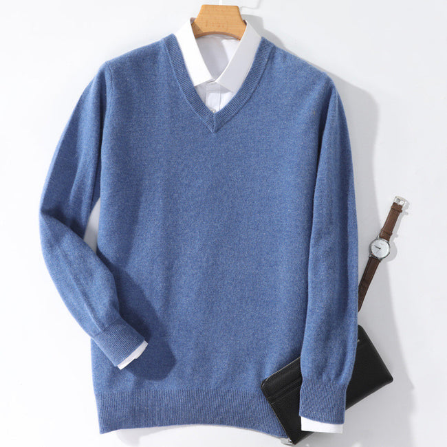 Cashmere V-Neck Sweater - 2