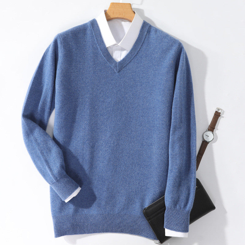 Cashmere V-Neck Sweater - 2
