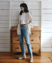 Cozy Cardigan Sweater with Stand Collar - 14