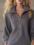 Grey Waffle Mini Dress | Casual Dress