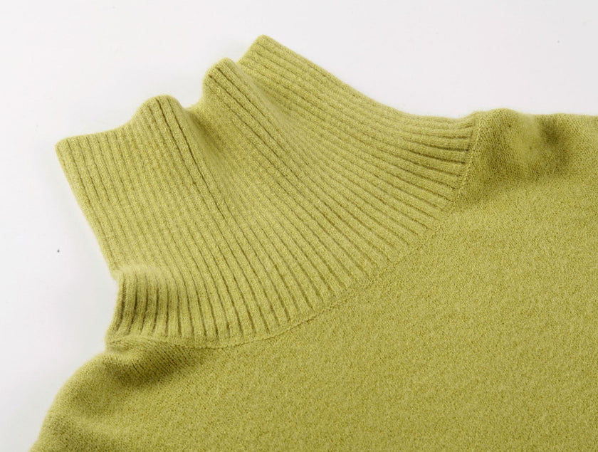 High Collar Black Sweater