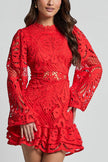 FJØRNA Hannah white lace dress, elegant sleeveless dress with intricate lace details, perfect for special occasions or summer events.