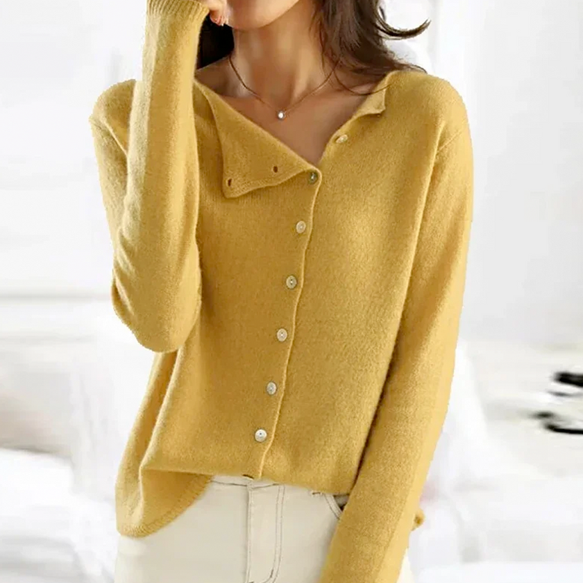 Soft Knit Cardigan Sweater White - 5