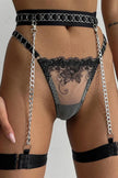 CAPRICE Women's Lingerie Set Featuring Thigh Bands