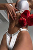 INTIMISTE - White Two-Piece Lingerie Set with Open Brief