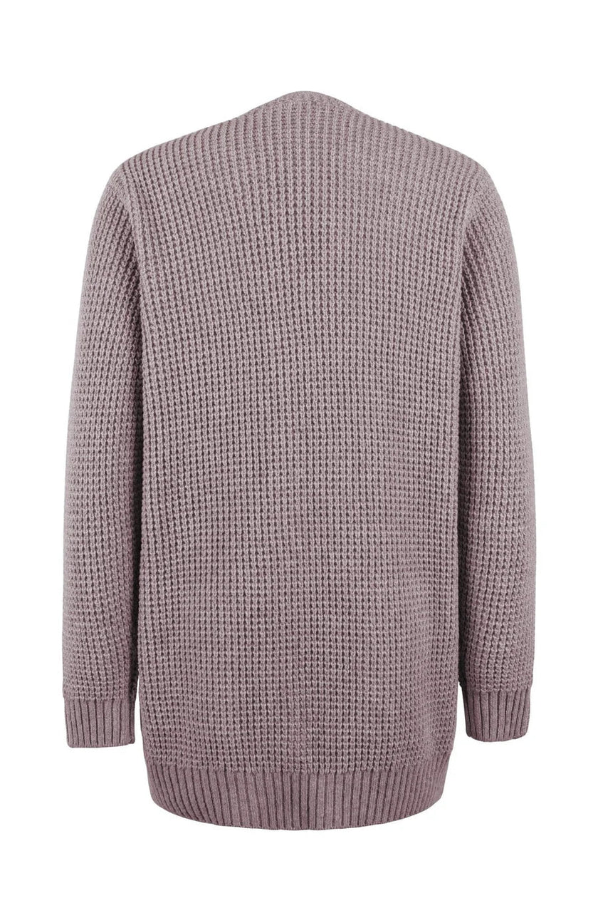 Elegant Long Cardigan V-Neck - 10