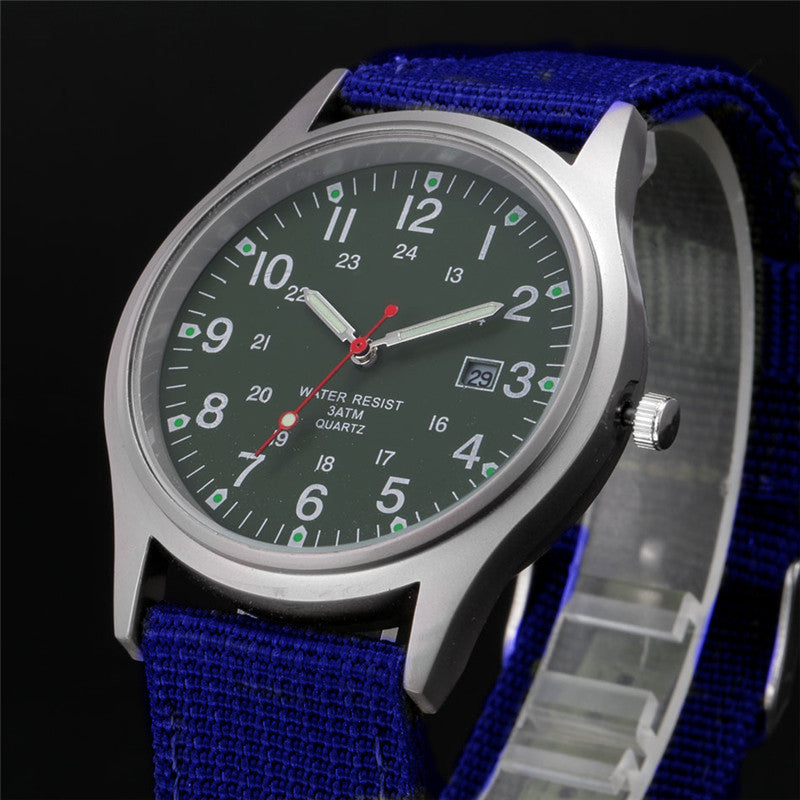 Military Style Calendar Watch