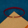 Emily - Stones 925 Sterling Silver Lucky Golden Bead Braided String Bracelet Anklet
