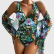 Women's slim fit bikini set by FJØRNA featuring quick-dry fabric and adjustable straps, shown on a model in swimwear.
