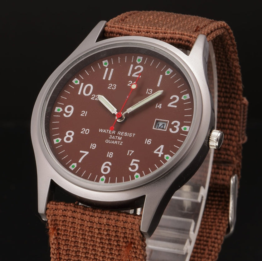 Military Style Calendar Watch