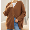 Cozy Cardigan Sweater with Stand Collar - 12