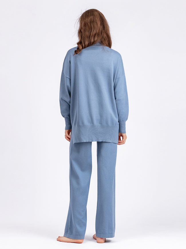 Casual Knitted Two-Piece Set