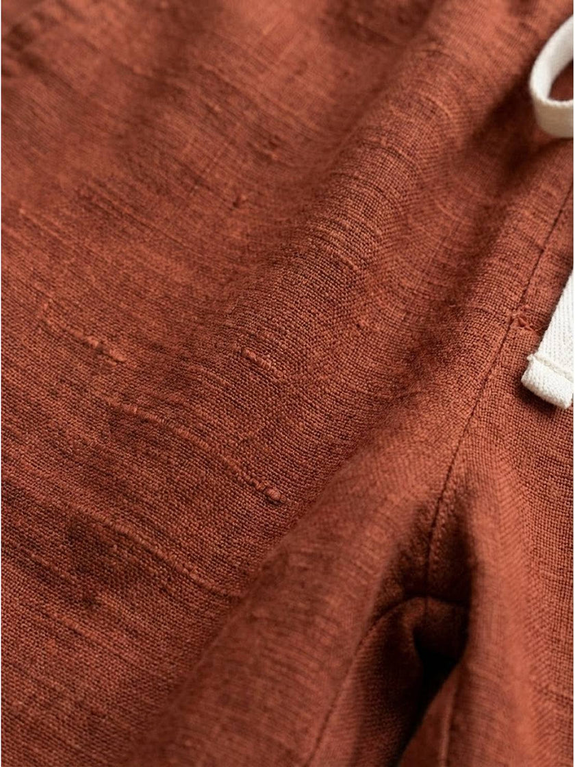 FJØRNA Felicity women's drawstring casual pants in relaxed fit, featuring a comfortable waistband and casual style.