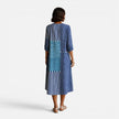 Women's FJØRNA Summer Boho Midi Dress featuring lightweight fabric, flowy silhouette, and bohemian style for warm-weather wear.