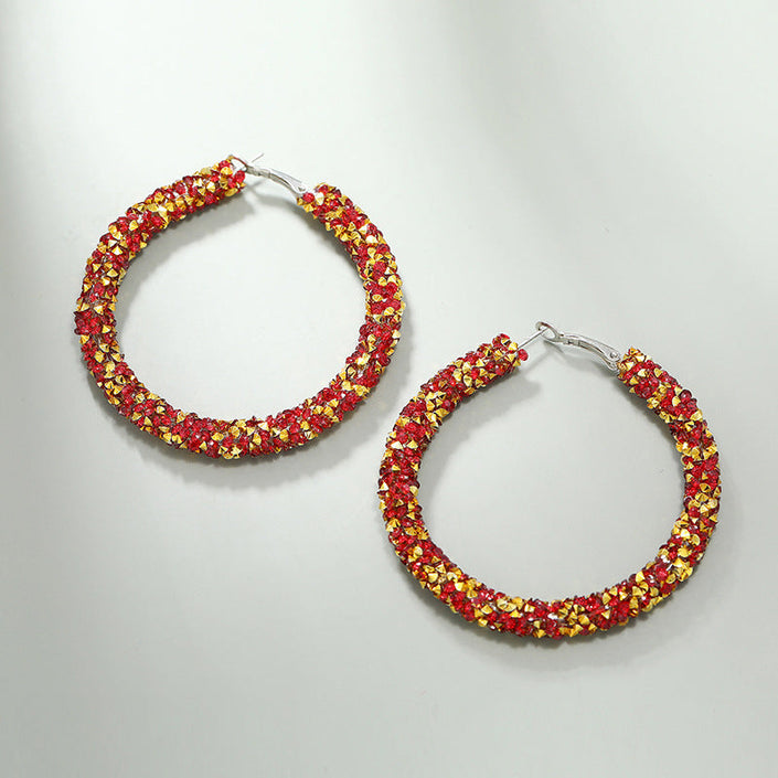 Chic, Opulent, and Radiant Hoop Earrings
