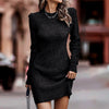 Mira | Long-Sleeve Ribbed Sweater Dress