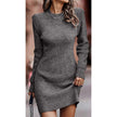 Mira | Long-Sleeve Ribbed Sweater Dress