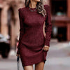 Mira | Long-Sleeve Ribbed Sweater Dress
