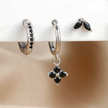 FJØRNA unisex piercing set with gold and green accessories, featuring stylish earrings for women, designed for all-day comfort.