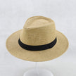 White unisex handmade Panama hat by FJØRNA, classic style with 52-54.5 cm brim, perfect for men and women.