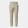 Men's linen trousers by FJØRNA in relaxed fit, white color, casual style, shown on a model, suitable for warm weather.