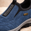 FJØRNA men's orthopedic hiking boots in blue with supportive features, designed for comfort and outdoor hiking.