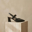 Red FJØRNA women's orthopedic heels shoes with comfortable design and stylish appearance, ideal for everyday wear.