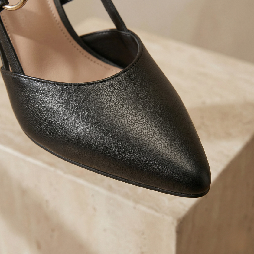 Red FJØRNA women's orthopedic heels, stylish and comfortable shoes with supportive design for women.