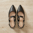 Red orthopedic heels for women by FJØRNA, stylish and comfortable women's shoes with supportive design and a sleek heel.