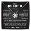 Sofia | Gift, To My Daughter - Love Knot Necklace