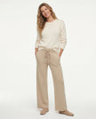 FJØRNA women's joggers in soft fabric, featuring a relaxed fit and elastic waistband, perfect for casual wear.