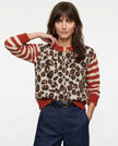FJØRNA women's cotton cardigan, soft and lightweight, shown as a versatile women's top with long sleeves and a relaxed fit.
