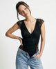 FJØRNA Verde Lumière mesh blouse featuring a lightweight, semi-transparent fabric and a stylish, modern design.