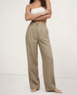 Linen Culotte Trousers Women