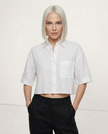 Linen Shirt Women Pleated Long Sleeve
