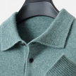 Merino Wool Polo Sweater - 15