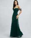 FJØRNA women's lace maxi dress featuring intricate lace details, flowing silhouette, and elegant design perfect for special occasions.