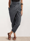 FJØRNA lightweight summer trousers for women with high waist, wide leg design and front pockets, comfortable and stylish.