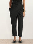 FJØRNA lightweight summer women's trousers with high waist, wide-leg fit, and side pockets, designed for comfort and style.