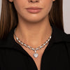 Chloe | Glam Heart Necklace & Bracelet Set in Gold or Silver