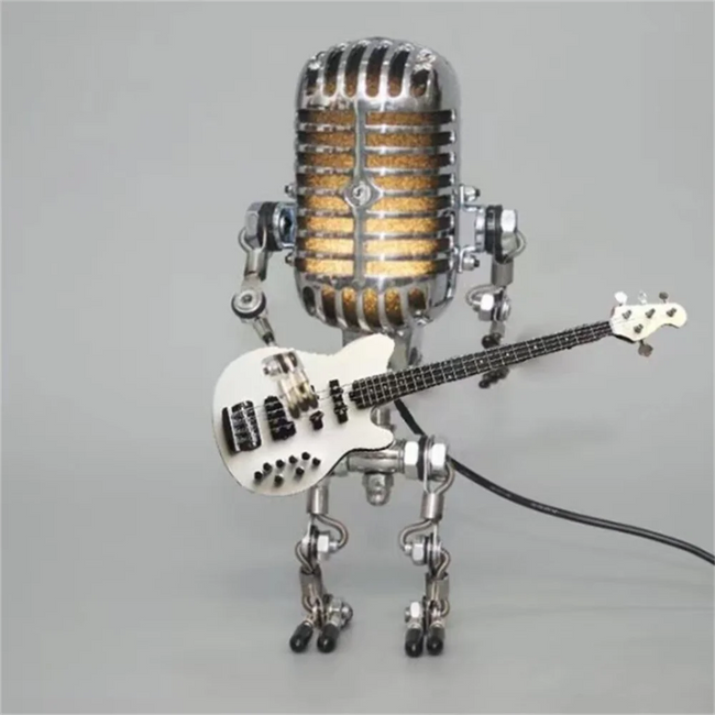 Dimmable Table Lamp with Guitar Design
