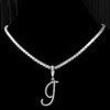 Fjorna | Women's Necklace Silver Adjustable 18 Inch Cubic Zirconia 12