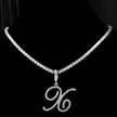 Fjorna | Women's Necklace Silver Adjustable 18 Inch Cubic Zirconia 27