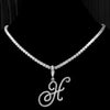 Fjorna | Women's Necklace Silver Adjustable 18 Inch Cubic Zirconia 8