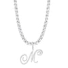Fjorna | Women's Necklace Silver Adjustable 18 Inch Cubic Zirconia 1
