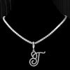 Fjorna | Women's Necklace Silver Adjustable 18 Inch Cubic Zirconia 23