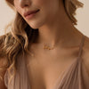 Linnea | Minimalist Summer Name Necklace in Gold or Silver