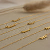 Linnea | Minimalist Summer Name Necklace in Gold or Silver
