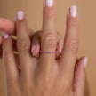 Aurora | Eternity Birthstone Ring in 925 Sterling Silver