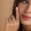 Aurora | Eternity Birthstone Ring in 925 Sterling Silver